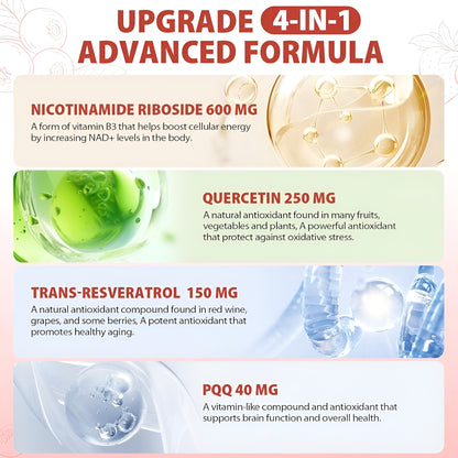 1000mg Pharmaceutical Grade NAD+ Anti-Aging Supplement