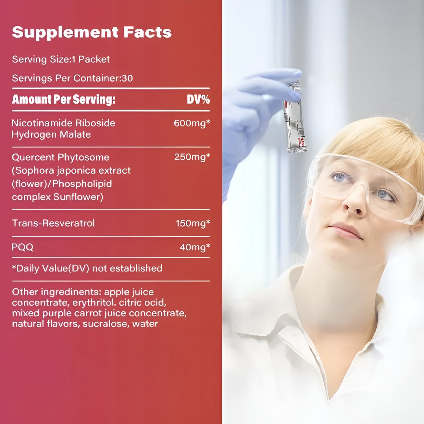 1000mg Pharmaceutical Grade NAD+ Anti-Aging Supplement